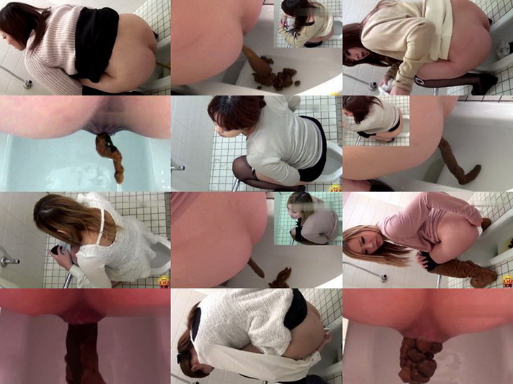 Girl Dormitory Poop 女の子の寮 閉じる Closeup HD, Voyeurism Restroom A Sequel のぞき見トイレ Toilet Scat HD