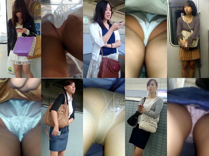 Gcolle Upskirt 85-90 ３人のウルトラSSS級お姉さんをスカートめくりでパンティ丸見え！！番外編１