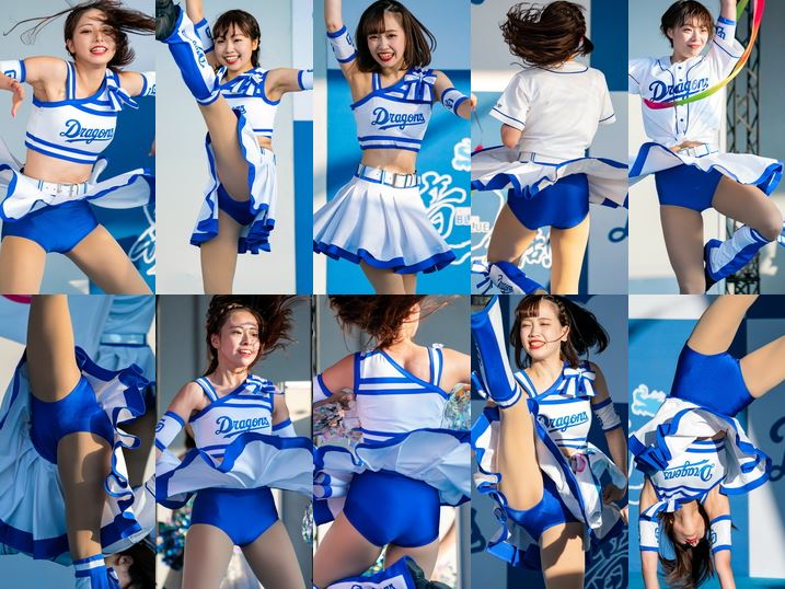 Gcolle Cheer【オリジナル撮影145枚】04　チアはみパン！元気あふれる演技で、いろいろはみ出しています