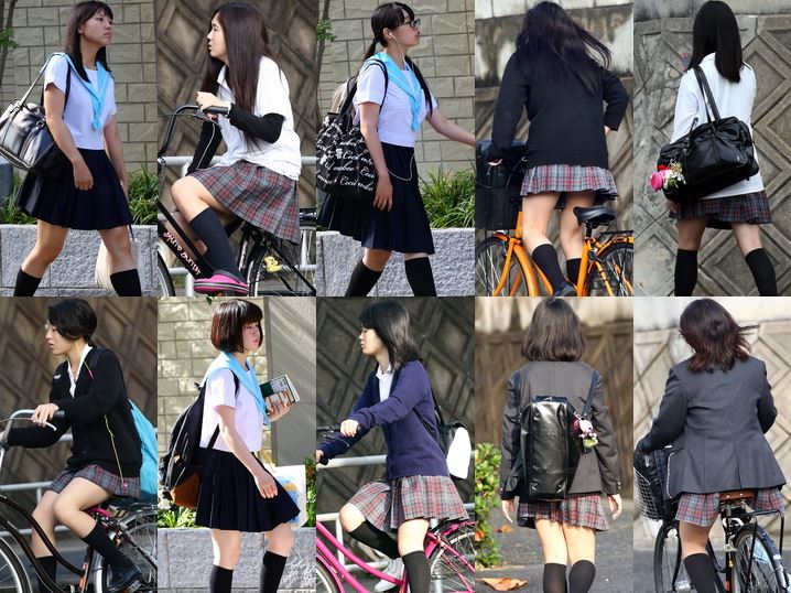 gcolle candid, 過去K画像101-105, 制服女子達のいろいろな風景