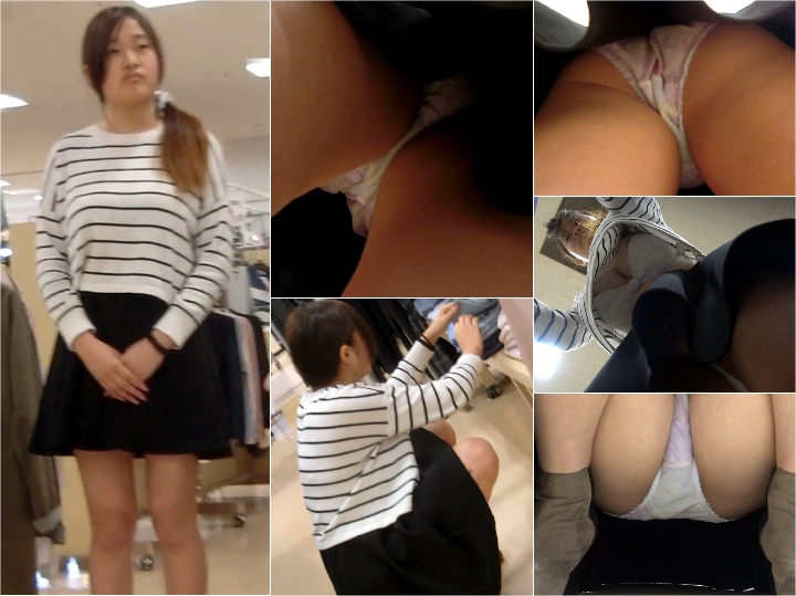 4K撮★お顔もPも乳首もがっつり！攻め過ぎてバレた？清楚美少女店員のガラ空き胸元