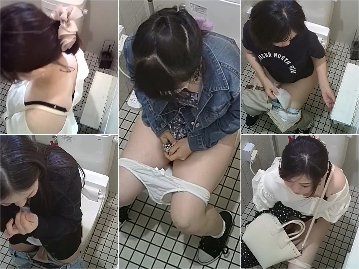 無★洋式女子トイレ盗撮★5名・２カメ