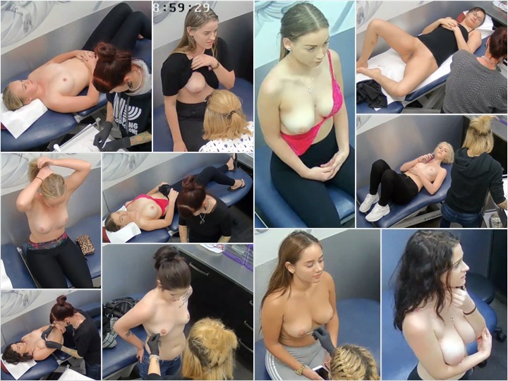 Piercing salon Hidden Camera 1-4