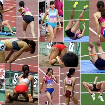 GcolleSport_170 幅跳び　フルサイズ　５, 幅跳び　フルサイズ, 陸上美女アスリート写真集61, 陸上美女アスリート写真集174,175セット