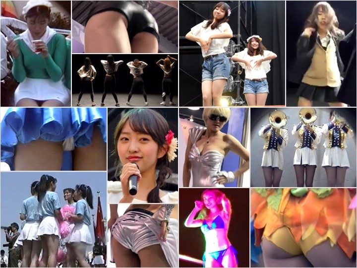 Performance_94 女学生ダンスパンチラ２ロングピンク, イベントポールダンサー接写