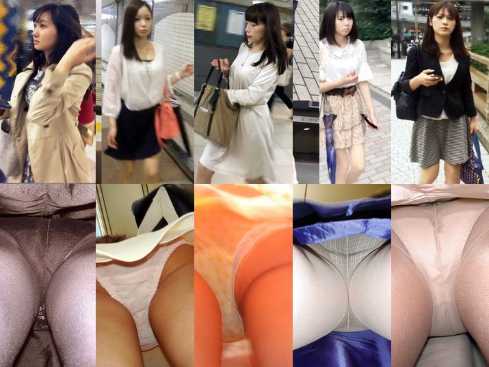 新フルHD高画質パンチラ逆さ撮り076　怒涛の33人のパンチラ！！超多人数オムニバスすぺしゃる, 新カメラ採用011【パックリ開いた背中。ブラ丸見え】, ワンピが透けて浮き出るTライン!さらにノーブラ!？エロカワ店員のぷり尻に食い込む卑猥過ぎパンチラたっぷり盗撮♡