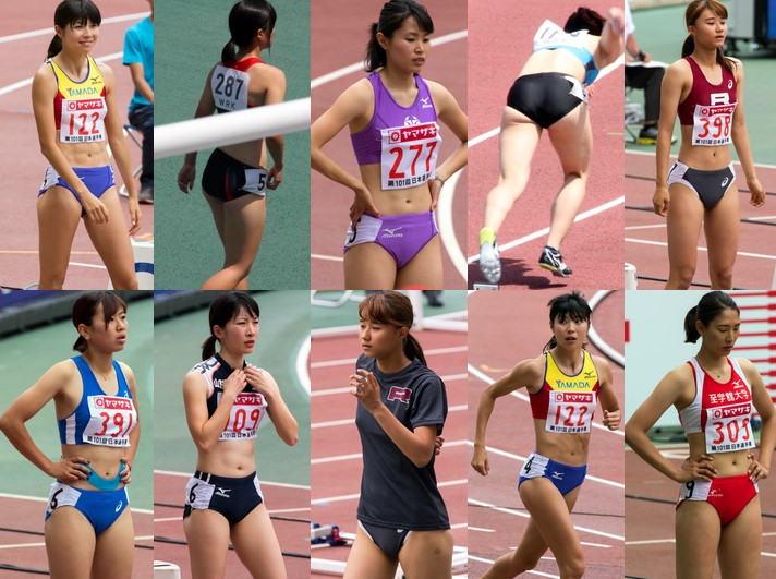  ’19 400mH 有名校ＪＤ表彰式 03, この娘だけ…04【デカ尻ハミケツ】, 陸上競技写真集(ブルマ)No.12