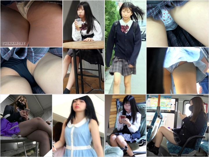 Gcolle_Upskirt_594 JK風密着10日！！顔出し！まじめ妹系美少女のパンツ4日分！！JKちゃん抜き打ちパンツ検査 全セット, ミニスカ学生さんが踏んだステッカーに気づくまで