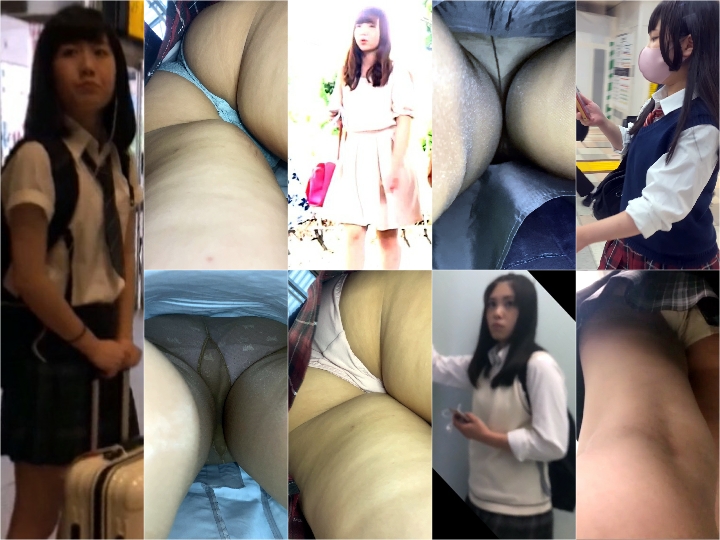  【制服JKは癒しです！21 制服もいろいろ！】見つめていたい！Joe JK Collection No.02, パンチラ盗撮 OLさん 白パンツを電車内で無理やり撮影, 制服コスプレ娘のパンティ　Vol.3