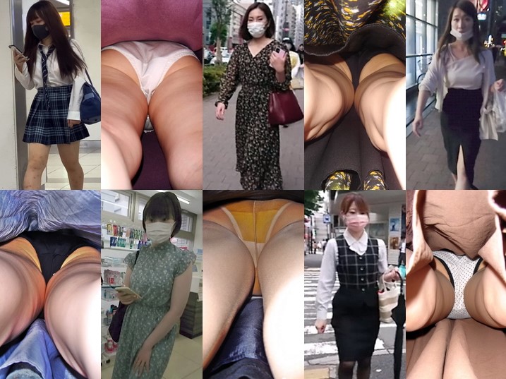 Gcolle_Upskirt_665 JK追跡6日＋階段１　その３, 真下からの撮影　～32～, 真下からの撮影　～34～, ～35～