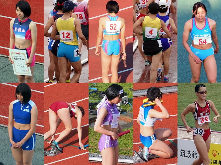 GcolleSport_402 青い森の陸上　表彰式MIX, 陸上女子コレクションVol.175, 青い森の陸上　マイルリレー　スタート〜１走