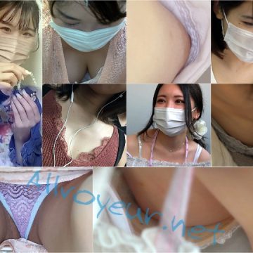 Downbluse_287 【ブレスレット作り体験】【アイドルみたいな激かわノーブラJD】【きれいなお姉さんのすけすけTバックに粘着ストーキング】, 【陶芸体験中の胸チラ＃40】※3名※顔面偏差値高い！美人すぎるお姉さんの巨乳おっぱいがこぼれそう☆