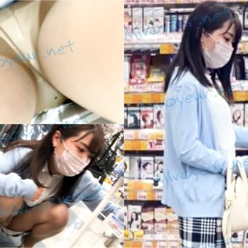 neko31 同業者大集結/警備員にモロバレ/パンスト越しの純白パンティ♡【禁断の逆さ撮り】Vol.29