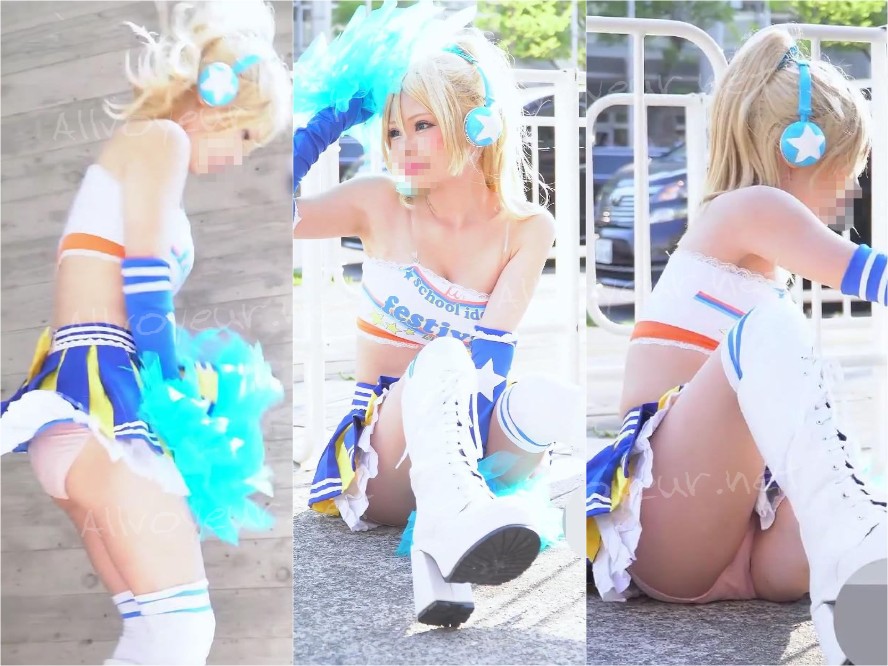 コミックマーケット コスプレ 超美人レイヤーさんの★ドセクシー★純白パンモロ エロ太もも ★カメラ目線ドアップ コミケ