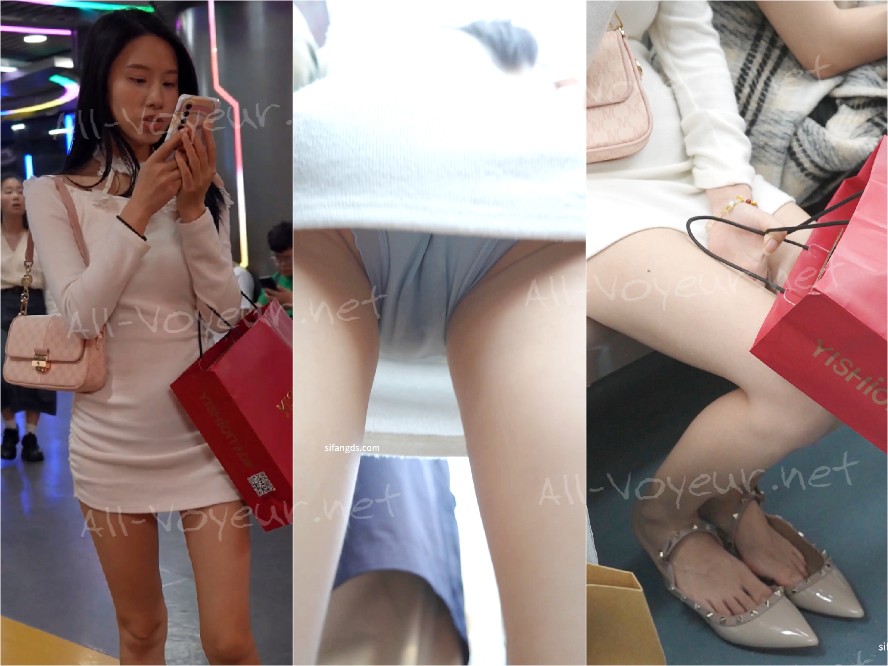 女の子は地下鉄でセクシーなハイヒールを脱いだ。レースのパンティーが濡れてしまった。
