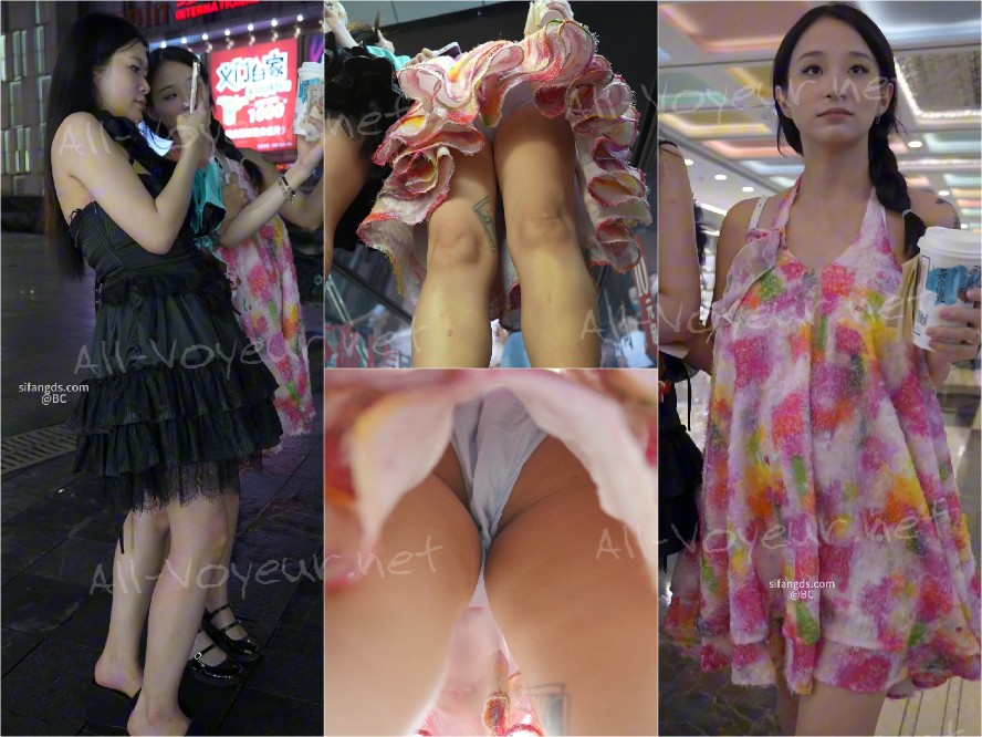 (BC-SSS-075)抹胸露背裙大胸美女..不穿内衣逛街..内裤湿了一块[某房原版]