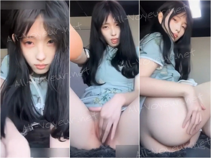 Tik Tokのネットセレブ女神、張仁のチャイナドレスオナニーのメリット