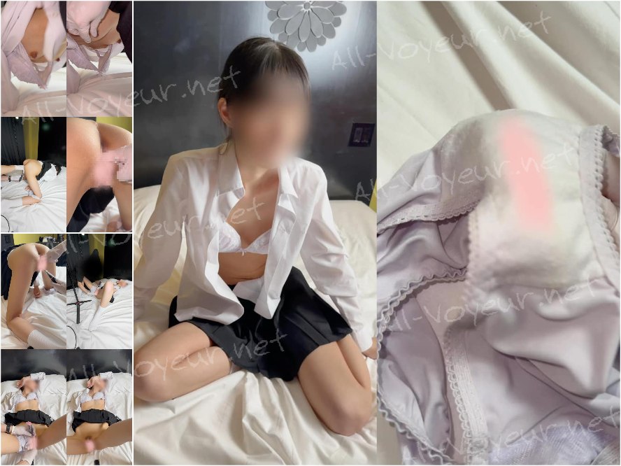 【下着買取】細いし美肌だし清楚すぎな「ちなみ」ちゃん、クリバイブと手マンで喘いでその濡れをパンティに吸わせる