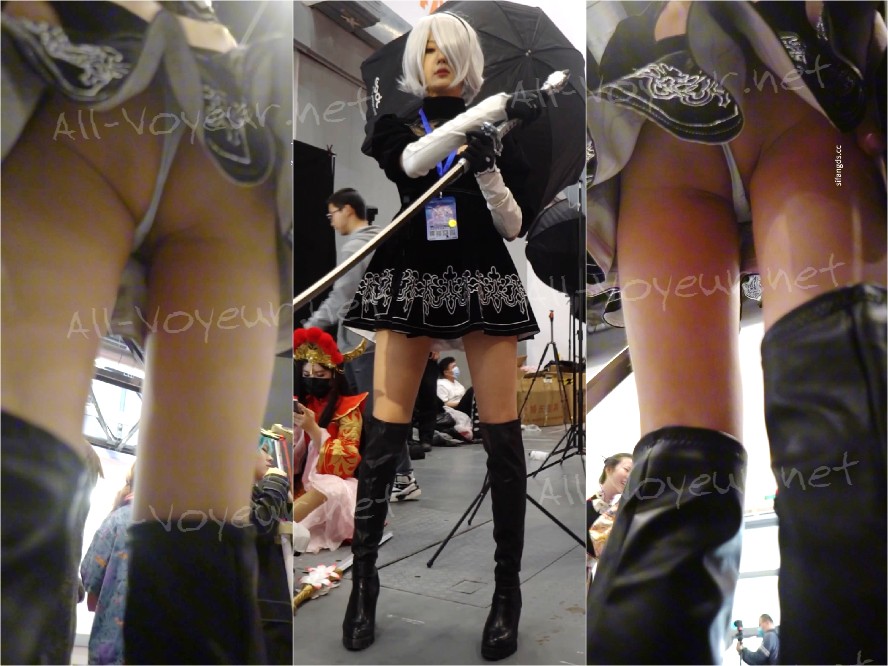 【xxn-105】长腿175展台模特cos2B小姐姐..阴唇侧露很多毛[某房原版]