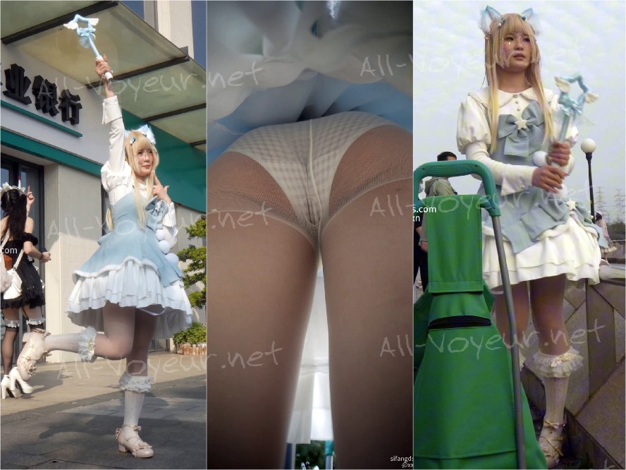 【xxn-212】金发猫耳仙女小姐姐格子内..透明丝袜破了一个洞[某房原版]
