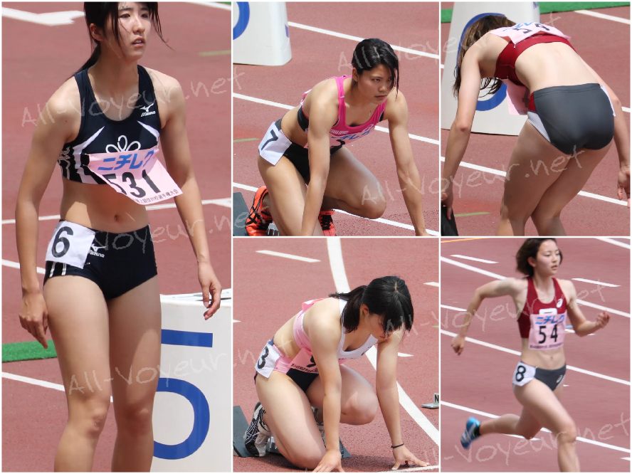 【再販】0408_01 2017年 ○西大学大会 100m 01 灰x燕脂ユニ選手中心