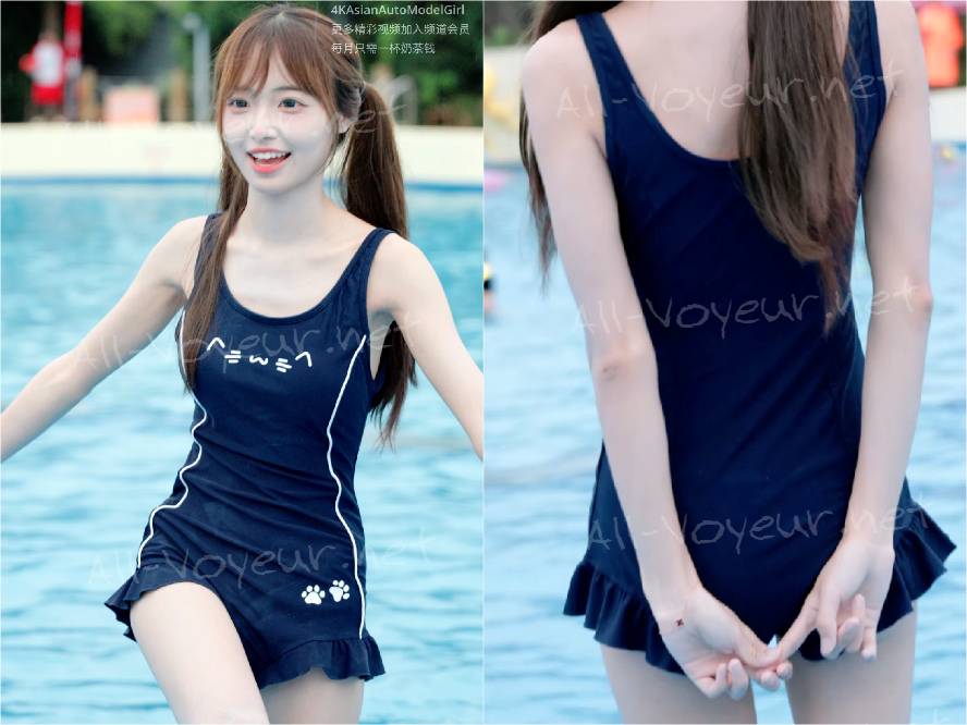 4K 比基尼泳装 天目湖水世界 网红车模 模特 아주르 레인 수영복 비키니 swimsuit bikini アズールレーン 비키니 룩북 (1)