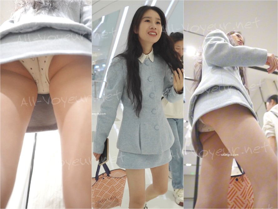 (BC-AA-480) 洋服店でミニスカートとスーツ姿の美女に遭遇…手すりにもたれかかり、完璧なアングル。