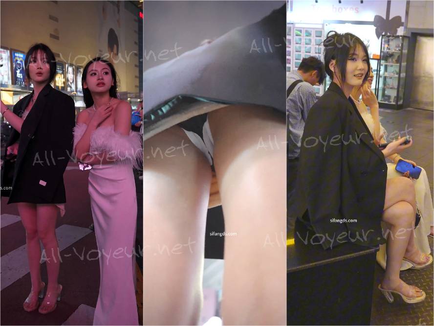 美容室CD金髪女性…濡れたレンズをくっつけた跡もなく前かがみになって髪を見せる