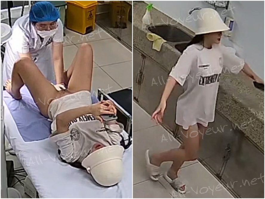 妇科医院实习男医生暗藏摄像头偷拍漂亮女学生来检查逼,很害羞夹紧双腿不给看,女医生来了才给看