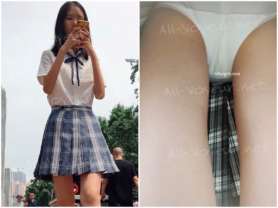 【CSCD】青JK女子大生がケーキ屋さんでケーキを購入、白下着姿で生ハメ