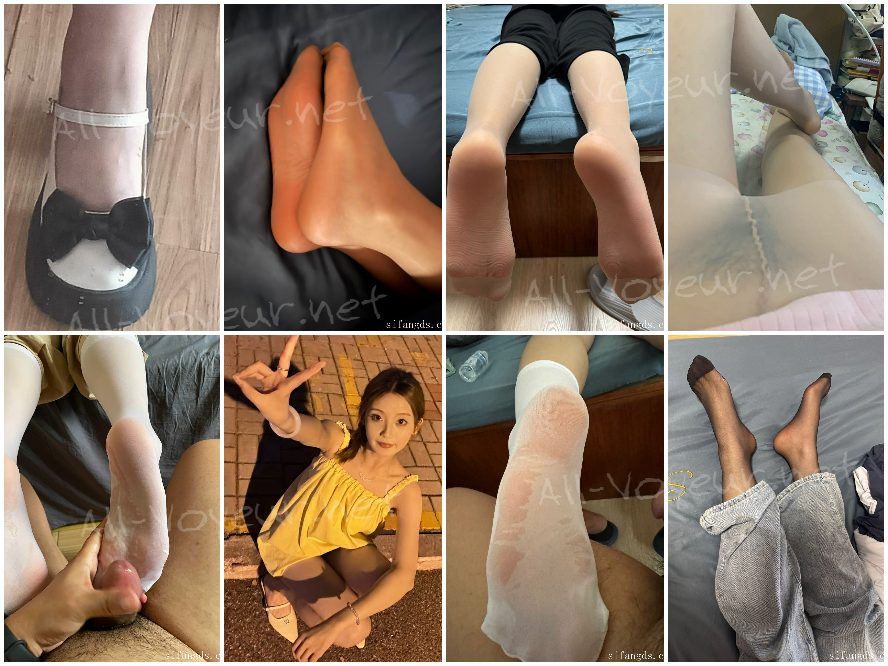 精液足拍】对着极品女友的丝袜美足 疯狂射精