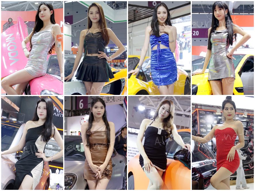 【2025深圳改装车展】极品网红名模丝袜长腿大比拼540V
