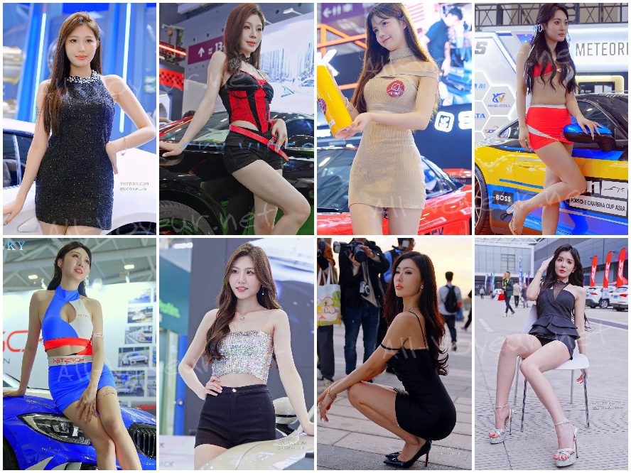 【2025深圳改装车展】极品网红名模丝袜长腿大比拼540V