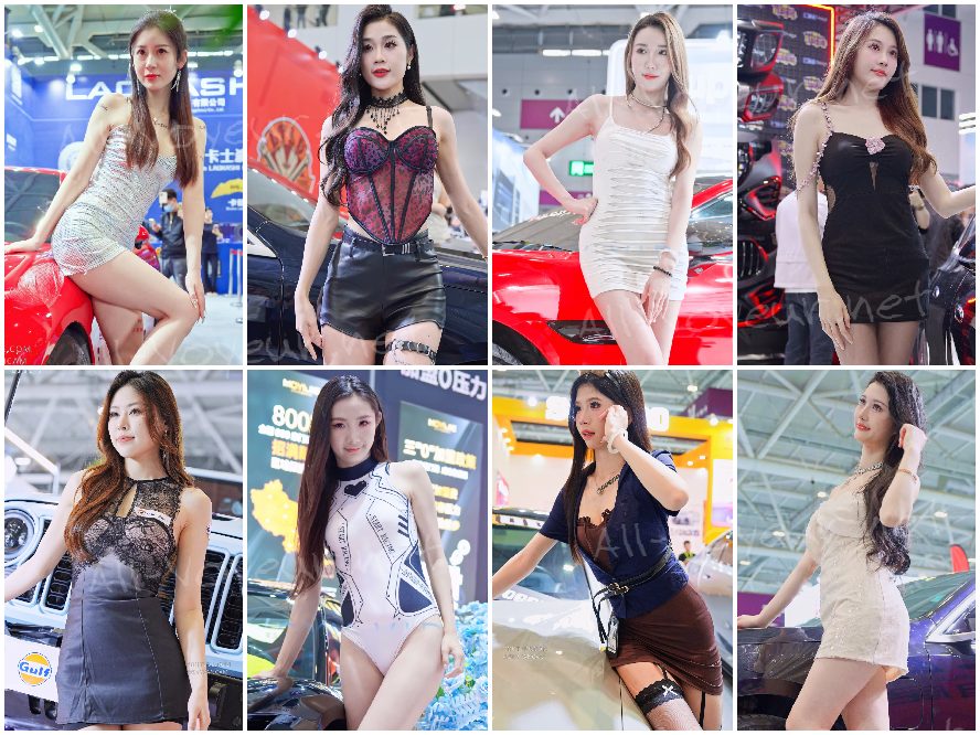 【2025深圳改装车展】极品网红名模丝袜长腿大比拼540V