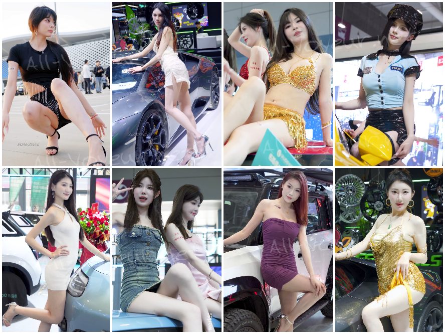 ネットの人気モデルたちのストッキング姿の長い脚の比較