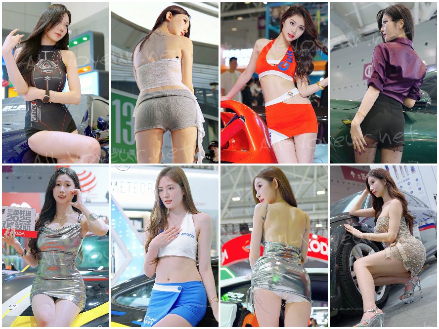 ネットの人気モデルたちのストッキング姿の長い脚の比較