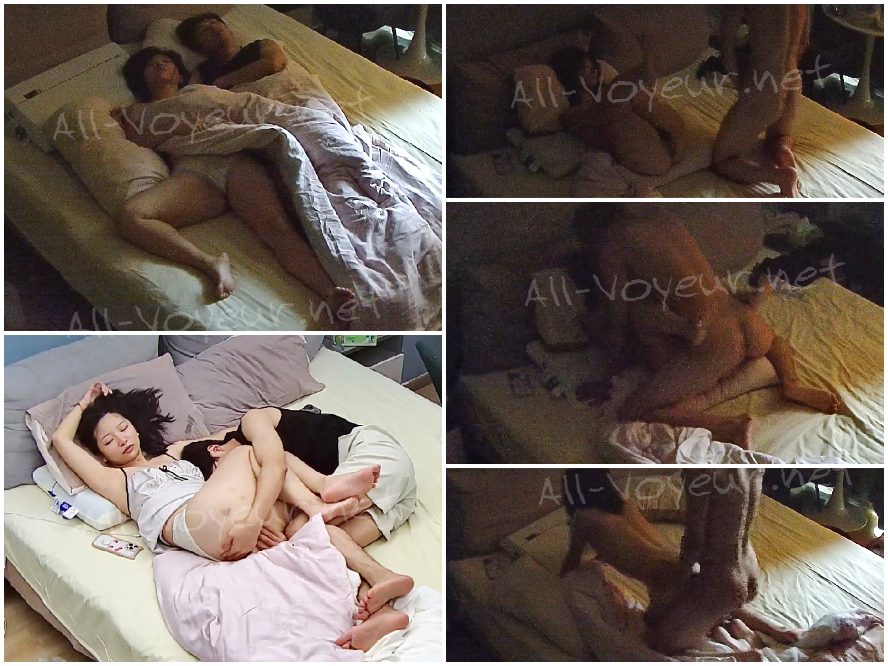 隠しカメラ映像:太り気味の男性とそのガールフレンドがホテルで愛し合っている。