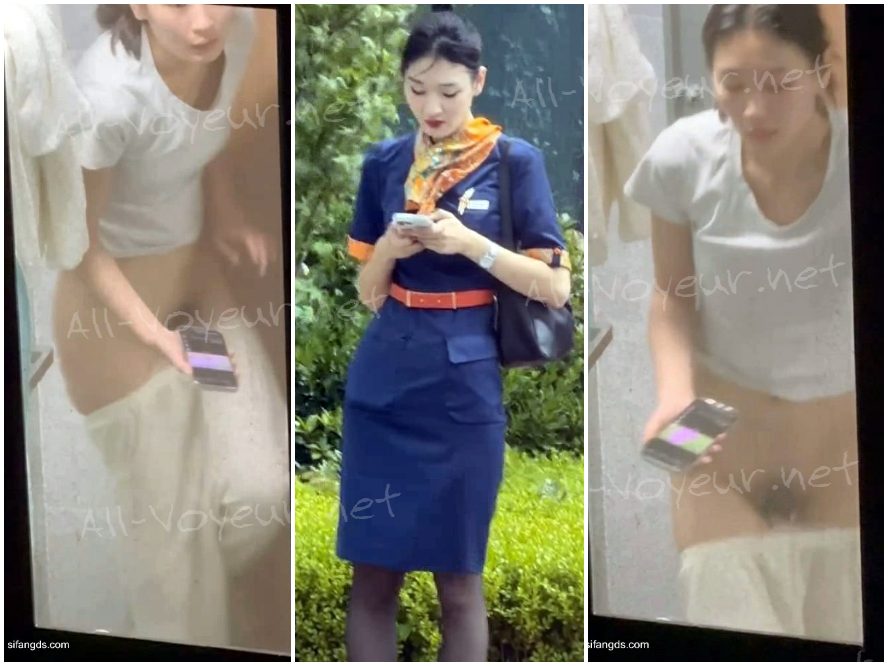 速報:客室乗務員のシャワーや着替えの様子が窓越しに撮影される