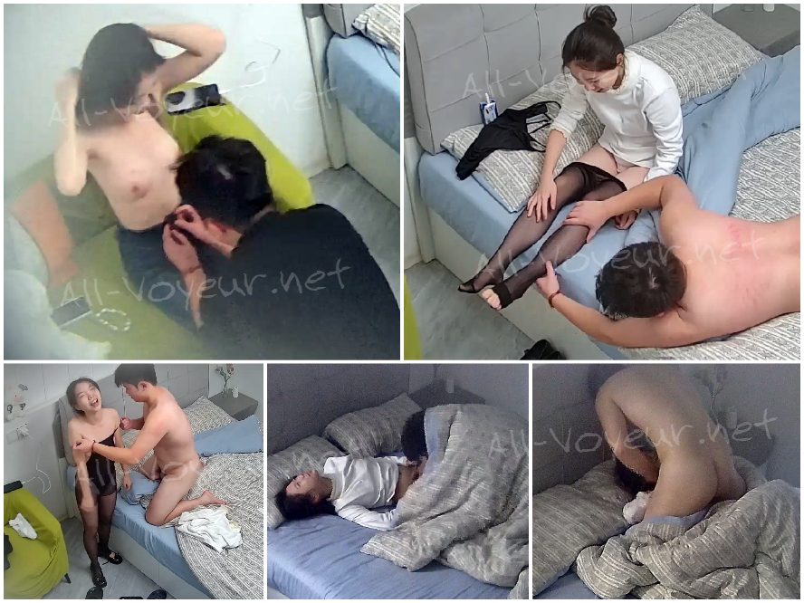 ホテルの隠しカメラ：不良品のセックス玩具を買った貧乏な男が彼女を怒らせ、結局2度もオーラルセックスをしてしまう