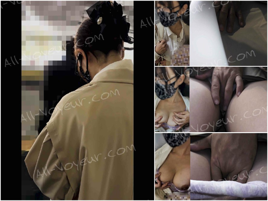 【窃触/OL】特定ギリギリの微モザ。仕事疲れ×メス堕ち=喘ぎ声大