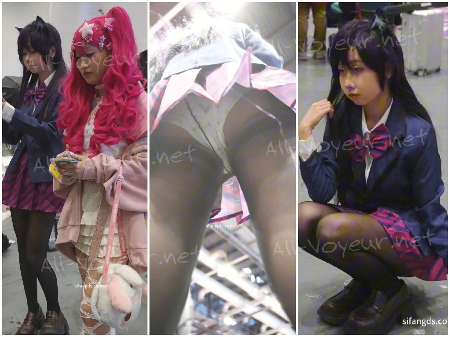 可愛い女の子の第五人格コスプレでDouyin動画を制作中…レーストリムの黄色い下着＋テーブル下からの視点