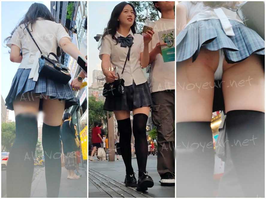 緑のボディコンスカートをはいた美しい女性がボーイフレンドと一緒に買い物に来ています