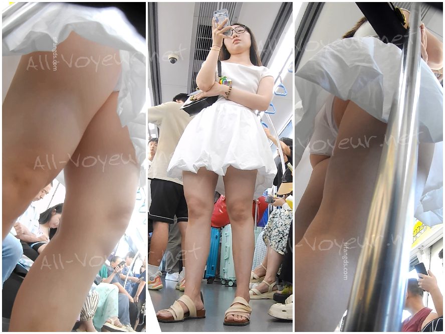 204 - ピンクのロリータドレス、女子高生スタイル、白いぴったりした下着