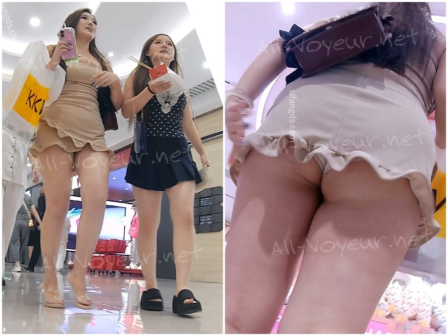 207 - 水玉模様のドレス、女子高生スタイル、ライトパープルの反射裏地