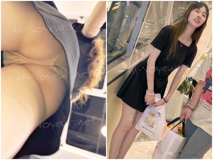 短いスカートをはいた美しい女性が親友と一緒にミルクティーを買っています。彼女は優雅さを漂わせており、ある男性が彼女をじっと見つめています。