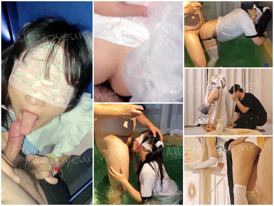 ツインテールで後ろから突いて突きまくる姿は最高のハンドル♥️白ストッキングJK制服＋ロリータ幼女優ちゃんの色んなセックス動画集