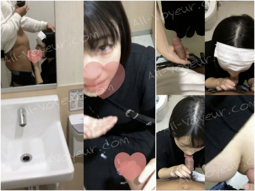 無 激カワ顔射フェラ 多目的トイレp活