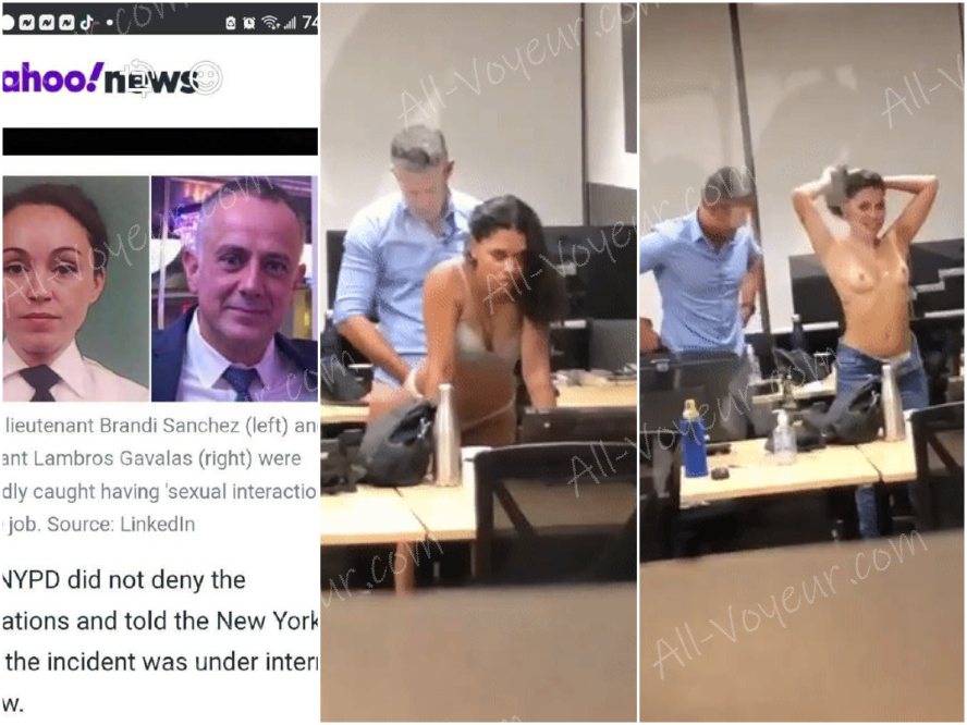 ❤️猎奇❤️纽约警察局里偷情打炮被人偷拍流出，无套射背上还纸巾擦拭！