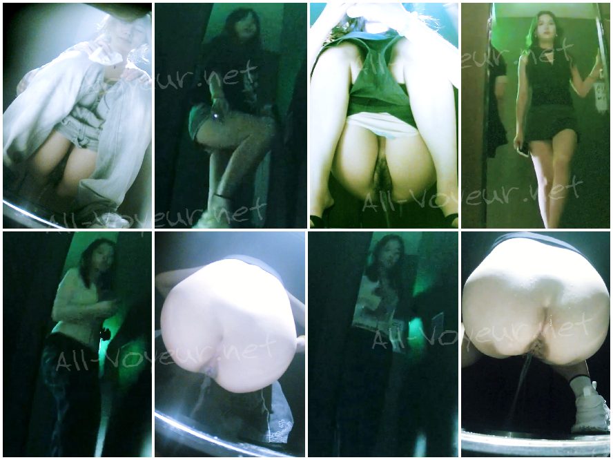 黒ストッキングとハイヒールを履いた美女たちの【酒場トイレ盗撮シリーズ】を独占WEB初公開（第7弾）