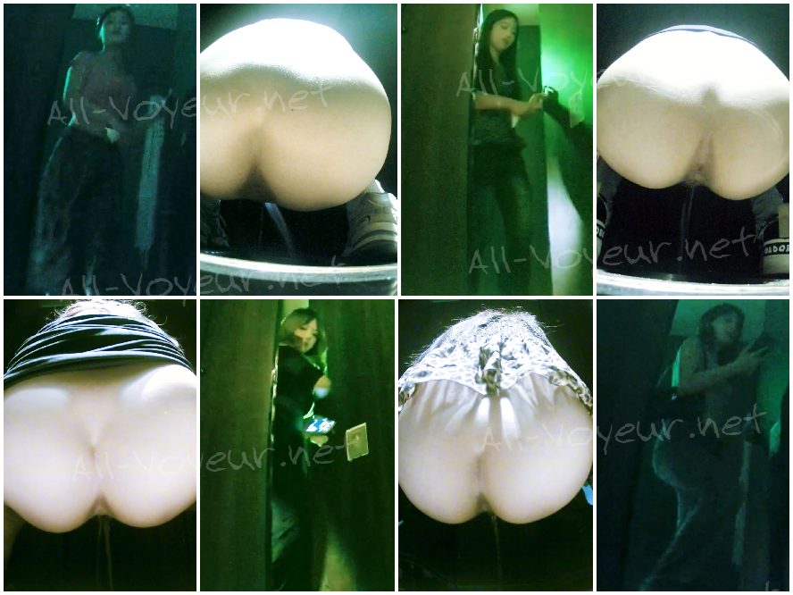 黒ストッキングとハイヒールを履いた美女たちの【酒場トイレ盗撮シリーズ】を独占WEB初公開（第7弾）